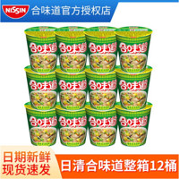 NISSIN 日清食品 合味道  标准杯猪骨浓汤风味方便面77g*12