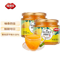 FUSIDO 福事多 蜂蜜柚子茶檸檬茶沖飲果汁水果茶飲料 500g2瓶蜂蜜柚子茶（1kg）