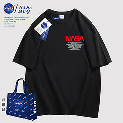 NASA MCQ联名2024夏季新款潮流印花百搭户外情侣同款T恤短袖DYJ
