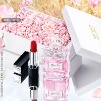 520心动礼：Dior 迪奥 口红香水礼盒（丝绒唇膏#999+花漾香水50ml+赠 花漾淡香水25ml 真我女士香水5ml+旷野淡香水10ml+迷你烈艳蓝金唇膏#720缎光1.5g+礼盒）