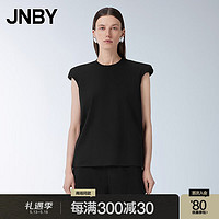 JNBY24夏T恤棉质圆领短袖5O4112570 001/本黑 XS