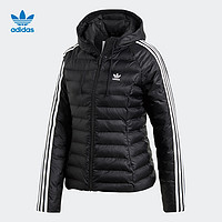 adidas 阿迪达斯 修身运动连帽棉服女装adidas阿迪达斯官方三叶草ED4785