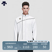 DESCENTE迪桑特 原系列 棒球 男子梭织上衣运动夹克外套 白色-WT M (170/92A)
