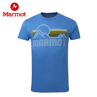 断码特价Marmot土拨鼠透气舒适时尚百搭外穿洋气印花T恤