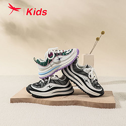 红蜻蜓儿童2023冬季新款老爹鞋韩版保暖运动鞋加绒高颜值跑步鞋子