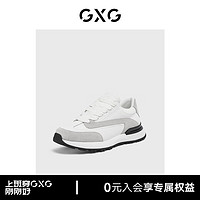 GXG男鞋运动鞋休闲鞋轻便时尚鞋男休闲鞋运动鞋男款鞋子 白色 39