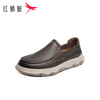 红蜻蜓健步鞋2024夏款软底舒适健步鞋通勤一脚蹬皮鞋 WGA24021