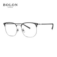 BOLON 暴龙 近视眼镜框商务眉线框眼镜 BJ7130B15+蔡司1.60钻立方防蓝光