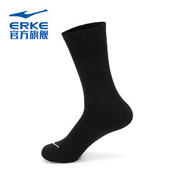ERKE 鴻星爾克 運動襪冬季男女長筒襪防臭吸濕體育生長襪休閑襪子