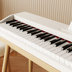 lovebird 相思鳥 電子鋼琴初學家用數碼鋼琴便攜智能琴 典雅白 入門級-88鍵重力度-單琴頭雅典白