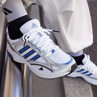 adidas 阿迪达斯 Spiritain 2.0 中性休闲运动鞋 JI2835 半荧光蓝/黑色/银色 36