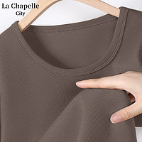 La Chapelle City 拉夏贝尔 女士纯棉圆领短袖T恤