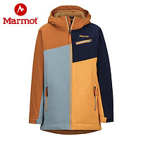 Marmot 土撥鼠 戶外新款滑雪服男童防水透氣保暖TR棉滑雪衣