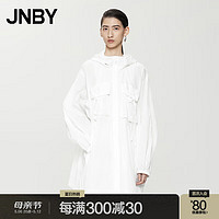 江南布衣（JNBY）【防晒衣】24春夏UPF100+夹克女工装风H型5O4615850 103/冷白 XS