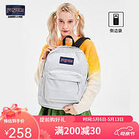 JANSPORT 杰斯伯 双肩包女学生26L书包男运动休闲背包 4QUT88T 初雪/奶灰白-秋冬新品