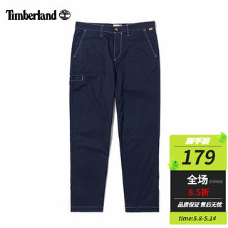 Timberland 休闲裤男春夏户外运动长裤通勤宽松舒适易穿搭时尚工装裤 A2EPA433/直筒-蓝色 34/175-86A