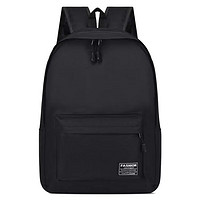 LR双肩包中学生书包大容量男女韩版旅行背包学院风时尚电脑包休闲包 黑色标准款
