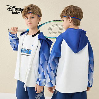 迪士尼童装男童外套春季儿童上衣宝宝洋气时髦衣服 炫目蓝-男童 160cm