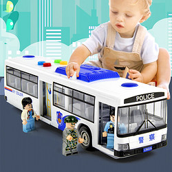 采石 兒童警車玩具男孩公交巴士救護車大號汽車模型寶寶2歲3男童警車