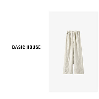 Basic House/百家好 休闲时尚宽松显瘦阔腿通勤长裤B0633B5H272