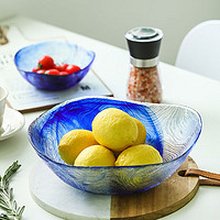 帕莎帕琦（Pasabahce）钢化玻璃碗汤碗面碗水果沙拉碗微波炉加热碗1850毫升蓝色1只