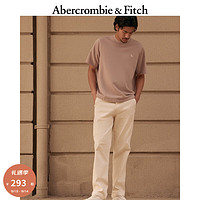 Abercrombie & Fitch 男装女装装 24春夏小麋鹿圆领毛圈布短袖T恤 358705-1 浅粉色 XS (170/84A)