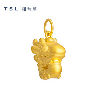 谢瑞麟（TSL）520 黄金吊坠5D硬金生肖龙坠子不含链X5214 约1.75g
