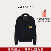 华伦天奴VALENTINO女士羊毛开衫 海军蓝色 XXS