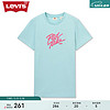 Levi's【商场同款】李维斯24夏季新款女士重磅休闲印花短袖T恤 蓝色 A9272-0000