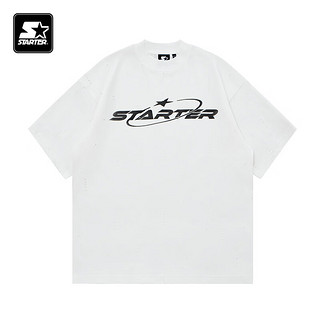 STARTER|短袖2024夏季宽松版型同款学院风格字母T恤 白色 L