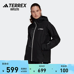 adidas 阿迪达斯 GORE-TEX防水透湿透汽户外运动连帽外套女装adidas阿迪达斯TERREX