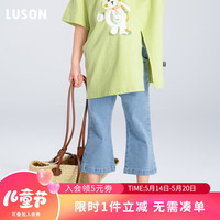 LUSON 百搭 女童牛仔短裤