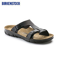 BIRKENSTOCK勃肯德国软木拖鞋舒适百搭女款双扣凉拖Sofia系列 黑色窄版0263123 36