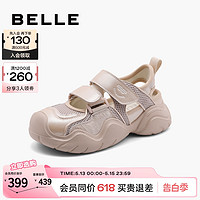 BeLLE 百麗 厚底透氣老爹運動涼鞋2024夏季新款女鞋子涉水涼鞋B1904BQ4
