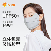 UV100 防晒面罩防紫外线亲肤透气抗菌口罩女24521