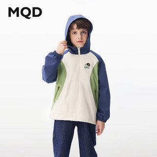 马骑顿（MQD）MQD童装男大童24春户外风潮酷休闲连帽外套 藏青 110cm
