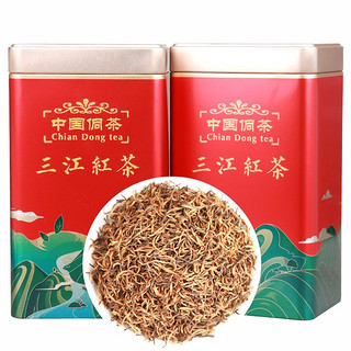 屹宏（yihong）单芽金骏眉红茶蜜香型 广西柳州三江红茶铁罐装 布央高山功夫茶叶 500g