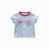 戴维贝拉 小童衣服男童夏季T恤儿童短袖男孩宝宝上衣