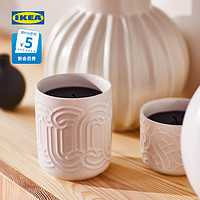 IKEA 宜家 SOTRONN索特恩陶瓷罐香味燭家居香薰燭臺擺件房間裝飾