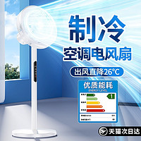 派劳迪 2024新款电风扇家用落地扇超静音卧室宿舍台立式大风力小型空调扇
