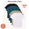 Abercrombie & Fitch 男装套装 5件装美式休闲活力简约运动圆领短袖T恤 326901-1 青绿色 M (180/100A)
