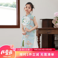 LUSON陈大猪女童连衣裙2024夏季新款国风新中式旗袍裙儿童