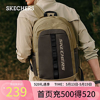 斯凯奇（Skechers）户外双肩背包男女同款书包学生运动大容量包 均码