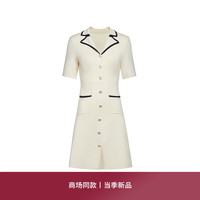 欧时力【商场同款】氧气衫 瞬间凉感Polo领针织连衣裙24新夏透气 黑色 M