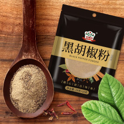 吉得利 黑胡椒粉 胡椒系列 海南胡椒粉制品 38g袋装 牛排烤肉调料