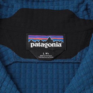 巴塔哥尼亚（Patagonia）男士经典R1夹克 户外休闲抓绒外套 蓝色 L码