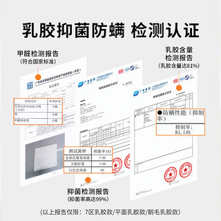 慕思（de RUCCI）床垫1.8x2米 乳胶床垫薄垫无弹簧分区垫适用榻榻米薄垫云朵垫S169 10cm泰国乳胶垫/可拆套-007 1500*2000