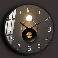 鵬創 現代時尚光影藝術時尚客廳掛鐘網紅家用石英創意簡約輕奢掛表鐘表