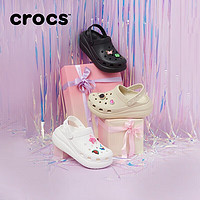 crocs 卡骆驰 泡芙洞洞鞋男女休闲鞋|207521 骨白色-2Y2 39(240mm)