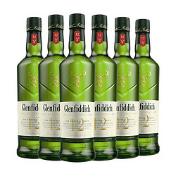 Glenfiddich 格兰菲迪 12年 单一麦芽 苏格兰威士忌 40%vol 700ml*6瓶